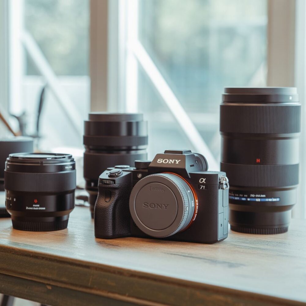 Lustrzanka Sony a7 III na stole