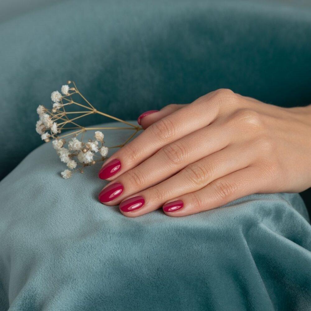 błyszczące paznokcie