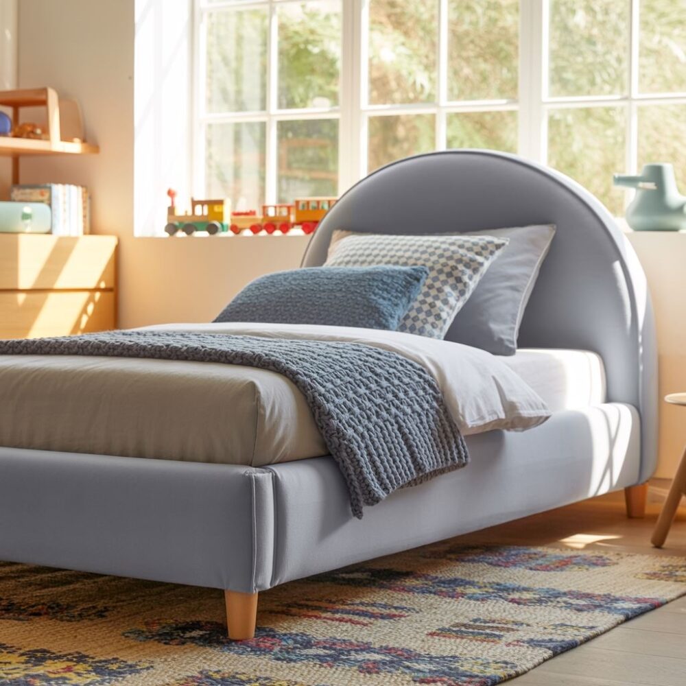 łóżko tapicerowane dla chłopca