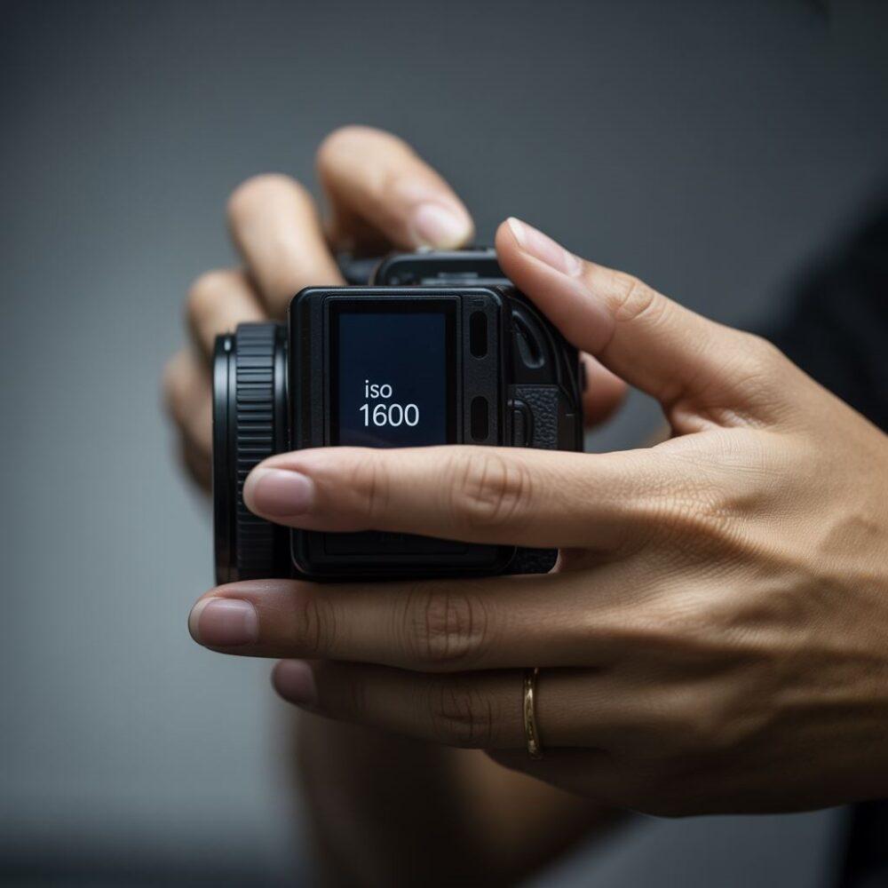 menu ISO w aparacie cyfrowym