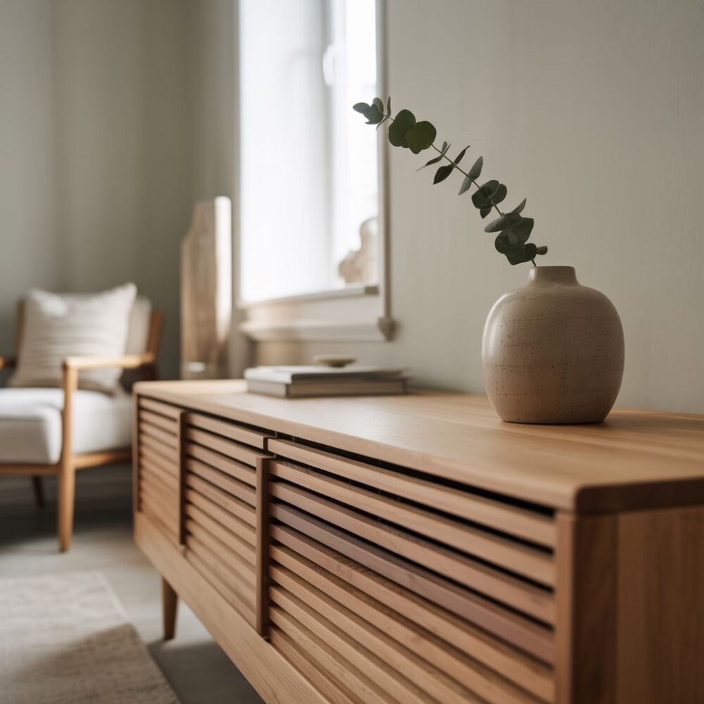 nowoczesna komoda w salonie