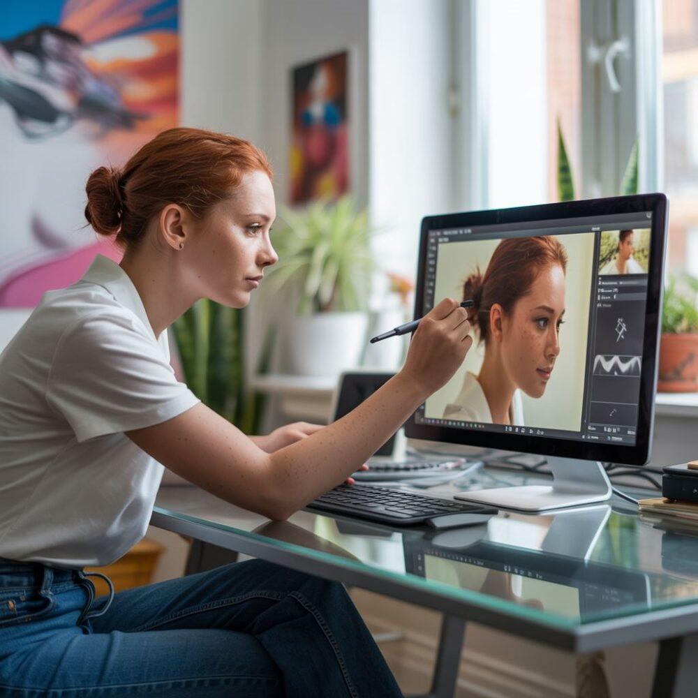 porównanie zdjęcia przed i po edycji