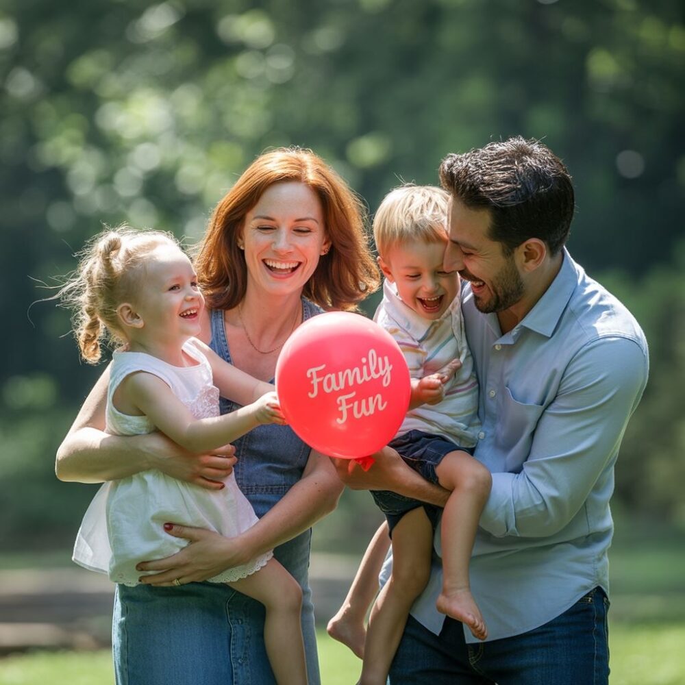 rodzina podczas fotografowania